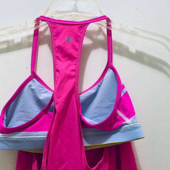 Lululemon Sz 4 Raspberry Glo Amped Tank Top Sz 4 - Picture 4 of 6